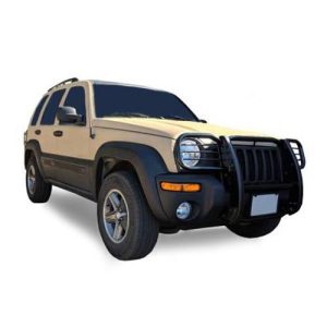 Black Horse Off Road Grille Guard, Powder Coated, Steel, Modular, 1-1/2 Inch Diameter, With Brush Guard, Without Skid Plate – 17EH26MA