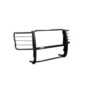 Black Horse Off Road Grille Guard, Powder Coated, Cold Rolled Steel, 1-1/2 Inch Diameter, With Brush Guard, Without Skid Plate – 17FB28MA