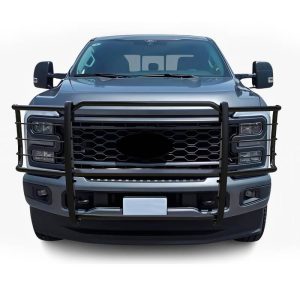 Black Horse Off Road Grille Guard, 3-Piece Modular, Powder Coated, Cold Rolled Steel, 1-1/2 Inch Diameter, Without Brush Guard – 17FB29MA