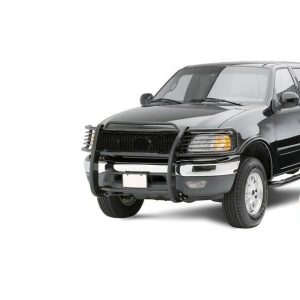 Black Horse Off Road Grille Guard, 3-Piece Modular, Semi-Gloss Powder Coat, Steel, 1.5 Inch Bar Diameter, With Brush Guard – 17FP27MA