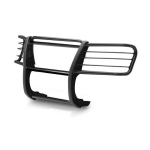 Black Horse Off Road Grille Guard, 3-Piece Modular, Semi-Gloss Powder Coat, Steel, 1.5 Inch Bar Diameter, With Brush Guard – 17FP27MA