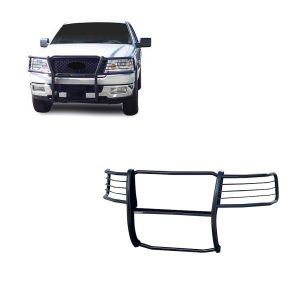 Black Horse Off Road Grille Guard, Powder Coated, Cold Rolled Steel, 1-1/2 Inch Diameter, Without Brush Guard, Without Skid Plate – 17FP28MA