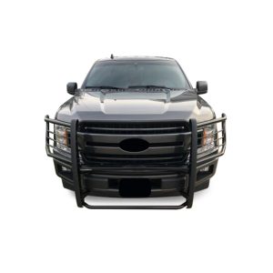 Black Horse Off Road Grille Guard, 3-Piece Modular, Powder Coated, Cold Rolled Steel, 1-1/2 Inch Diameter, With Brush Guard – 17FP32MA