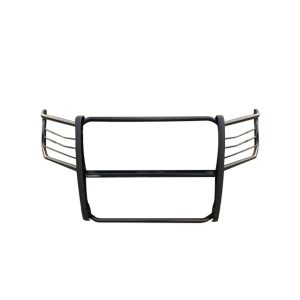 Black Horse Off Road Grille Guard, 3-Piece Modular, Powder Coated, Cold Rolled Steel, 1-1/2 Inch Diameter, With Brush Guard – 17FP32MA