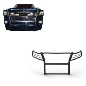 Black Horse Off Road Grille Guard, Powder Coated, Cold Rolled Steel, 1-1/2 Inch Diameter, Without Brush Guard, Without Skid Plate – 17GC15MA