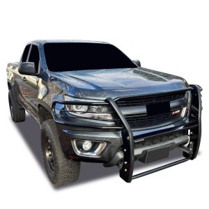 Black Horse Off Road Grille Guard, Powder Coated, Cold Rolled Steel, 1-1/2 Inch Diameter, Without Brush Guard, Without Skid Plate – 17GC15MA