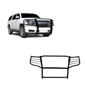 Black Horse Off Road Grille Guard, Powder Coated, Cold Rolled Steel, 1-1/2 Inch Diameter, Without Brush Guard, Without Skid Plate – 17GT20MA