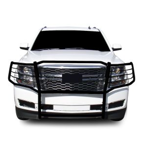 Black Horse Off Road Grille Guard, Powder Coated, Cold Rolled Steel, 1-1/2 Inch Diameter, Without Brush Guard, Without Skid Plate – 17GT20MA