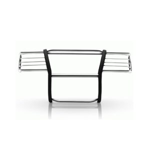 Black Horse Off Road Grille Guard, 3-Piece Modular, Polished, Stainless Steel, 1-1/2 Inch Diameter, With Brush Guard, Without Skid Plate – 17GT23MSS