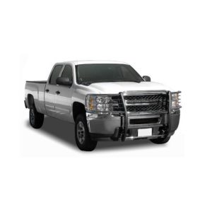 Black Horse Off Road Grille Guard, Polished, Stainless Steel, Modular, 1-1/2 Inch Diameter, With Brush Guard, Without Skid Plate – 17GT27MSS