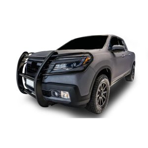 Black Horse Off Road Grille Guard, Powder Coated, Cold Rolled Steel, 1-1/2 Inch Diameter, Without Brush Guard, Without Skid Plate – 17H01MA