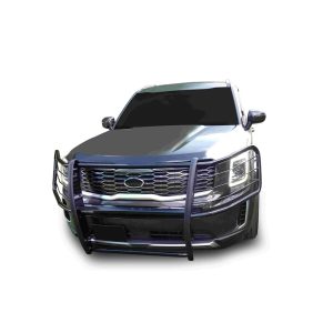 Black Horse Off Road Grille Guard, Powder Coated, Cold Rolled Steel, 1-1/2 Inch Diameter, Without Brush Guard, Without Skid Plate – 17KI01MA