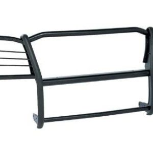 Black Horse Off Road Grille Guard, Powder Coated, Cold Rolled Steel, 1-1/2 Inch Diameter, Without Brush Guard, Without Skid Plate – 17KI01MA