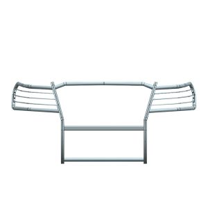 Black Horse Off Road Grille Guard, Polished, Stainless Steel, Modular, 1-1/2 Inch Diameter, With Brush Guard, Without Skid Plate – 17NI22MSS