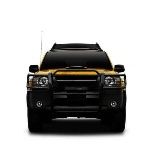 Black Horse Off Road Grille Guard, Powder Coated, Steel, Modular, 1-1/2 Inch Diameter, With Brush Guard, Without Skid Plate – 17NI26MA