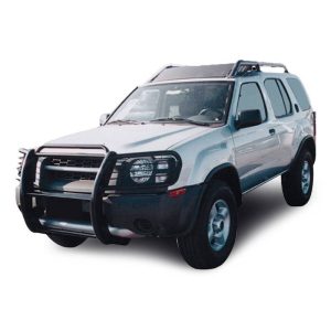 Black Horse Off Road Grille Guard, Powder Coated, Steel, Modular, 1-1/2 Inch Diameter, With Brush Guard, Without Skid Plate – 17NI26MA