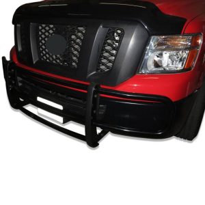 Black Horse Off Road Grille Guard, Spartan ™, Powder Coated, Steel, Modular, 1-1/2 Inch Diameter, With Brush Guard, Without Skid Plate – 17NINVMA