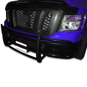 Black Horse Off Road Grille Guard, Spartan ™, Powder Coated, Steel, Modular, 1-1/2 Inch Diameter, With Brush Guard, Without Skid Plate – 17NINVMA
