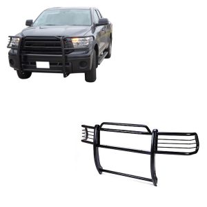 Black Horse Off Road Grille Guard, Powder Coated, Cold Rolled Steel, 1-1/2 Inch Diameter, Without Brush Guard, Without Skid Plate – 17TS27MA