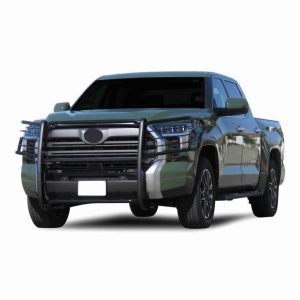 Black Horse Off Road Grille Guard, Powder Coated, Steel, Modular, 1-1/2 Inch Diameter, With Brush Guard, Without Skid Plate – 17TT22MA