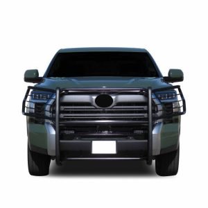 Black Horse Off Road Grille Guard, Powder Coated, Steel, Modular, 1-1/2 Inch Diameter, With Brush Guard, Without Skid Plate – 17TT22MA