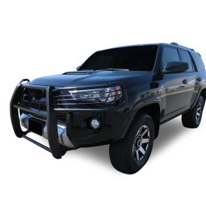 Black Horse Off Road Grille Guard, 3-Piece Modular, Semi-Gloss Powder Coat, Steel, 1.5 Inch Bar Diameter, With Brush Guard – 17TU31MA