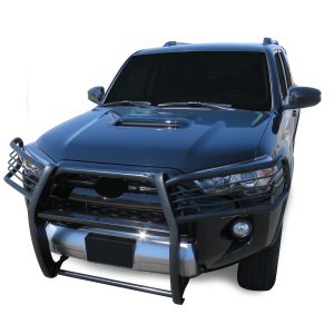 Black Horse Off Road Grille Guard, 3-Piece Modular, Semi-Gloss Powder Coat, Steel, 1.5 Inch Bar Diameter, With Brush Guard – 17TU31MA
