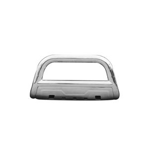 Black Horse Off Road Bull Bar, Savannah, 3-1/2 Inch Diameter Tube, Polished, Stainless Steel, With Skid Plate, With Light Mounts – BB096410-SP-35OV