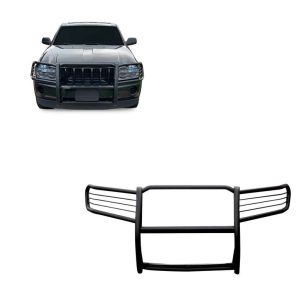 Black Horse Off Road Grille Guard, Powder Coated, Steel, Modular, 1-1/2 Inch Diameter, With Brush Guard, Without Skid Plate – 17A080200MA
