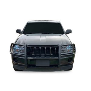 Black Horse Off Road Grille Guard, Powder Coated, Steel, Modular, 1-1/2 Inch Diameter, With Brush Guard, Without Skid Plate – 17A080200MA