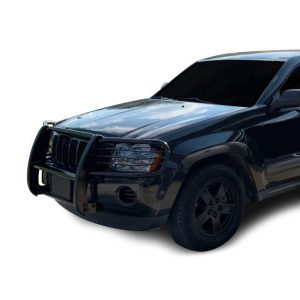 Black Horse Off Road Grille Guard, Powder Coated, Steel, Modular, 1-1/2 Inch Diameter, With Brush Guard, Without Skid Plate – 17A080200MA