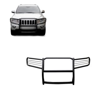 Black Horse Off Road Grille Guard, Powder Coated, Cold Rolled Steel, 1-1/2 Inch Diameter, Without Brush Guard, Without Skid Plate – 17A080202MA
