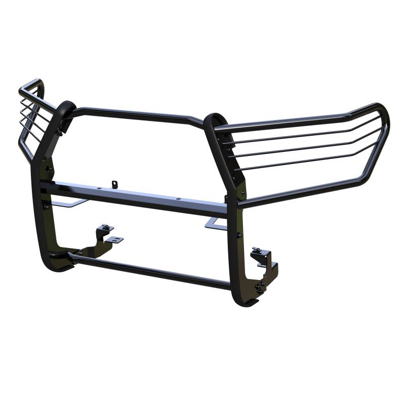 Black Horse Off Road Grille Guard, 3-Piece Modular, Powder Coated, Steel, 1-1/2 Inch Diameter, With Brush Guard, Without Skid Plate – 17A096404MA