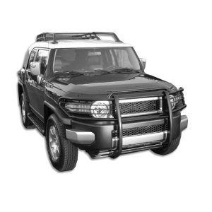 Black Horse Off Road Grille Guard, Semi-Gloss Powder Coat, Steel, With Brush Guard, Without Skid Plate, Without Step Plate – 17A098600MA