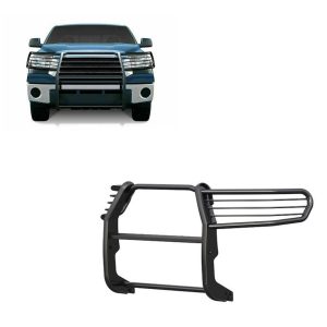 Black Horse Off Road Grille Guard, Semi-Gloss Powder Coat, Steel, 1.5 Inch Bar Diameter, With Brush Guard, Without Skid Plate – 17A098900MA