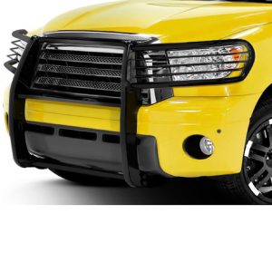 Black Horse Off Road Grille Guard, Semi-Gloss Powder Coat, Steel, 1.5 Inch Bar Diameter, With Brush Guard, Without Skid Plate – 17A098900MA