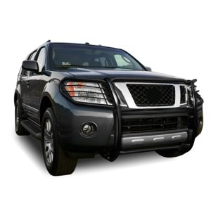 Black Horse Off Road Grille Guard, Powder Coated, Cold Rolled Steel, 1-1/2 Inch Diameter, Without Brush Guard, Without Skid Plate – 17A110200MA