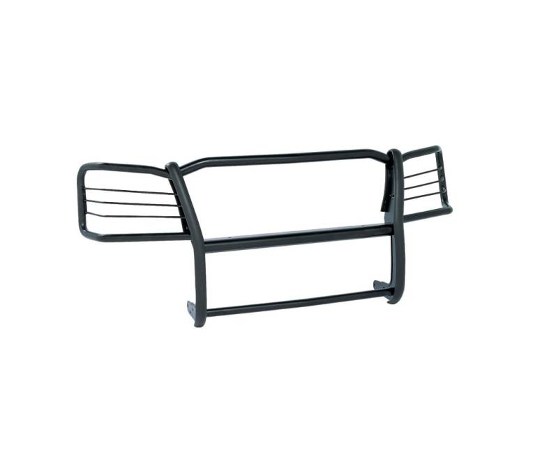 Black Horse Off Road Grille Guard, Powder Coated, Steel, Modular, 1-1/2 Inch Diameter, With Brush Guard, Without Skid Plate – 17A155900MA