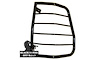Black Horse Off Road Tail Light Guard, Bar Style, Painted, Steel, Set of 2 – 7GR15A