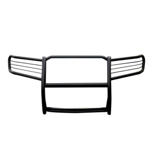 Black Horse Off Road Grille Guard, Semi-Gloss Powder Coat, Steel, 1.5 Inch Bar Diameter, With Brush Guard, Without Skid Plate – 17H151402MA