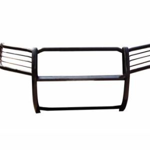 Black Horse Off Road Grille Guard, Semi-Gloss Powder Coat, Steel, 1.5 Inch Bar Diameter, With Brush Guard, Without Skid Plate – 17H151402MA