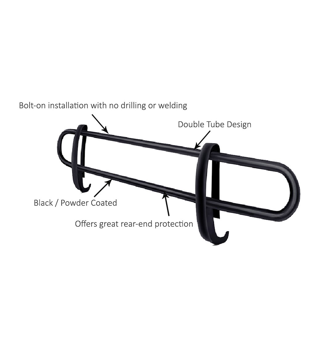 Black Horse Off Road Bumper Guard, Double Tube, Powder Coated, Steel – 8D098601A