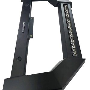 Black Horse Off Road Bull Bar, Armour, Flat Rugged Style, Powder Coated, Matte Black, Steel, Without Skid Plate – AB-JE22