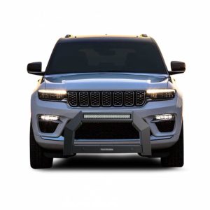 Black Horse Off Road Bull Bar, Armour, Flat Rugged Style, Powder Coated, Matte Black, Steel, Without Skid Plate – AB-JE22