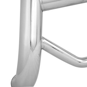 Black Horse Off Road Bull Bar, Max Beacon, 2-1/2 Inch Diameter Tube, Polished, Stainless Steel, Without Skid Plate – MAB-JEB9206S