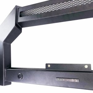 Black Horse Off Road Bull Bar, Armour, Flat Rugged Style, Powder Coated, Matte Black, Steel, Without Skid Plate, Without Light Bar – AB-NI25-NL