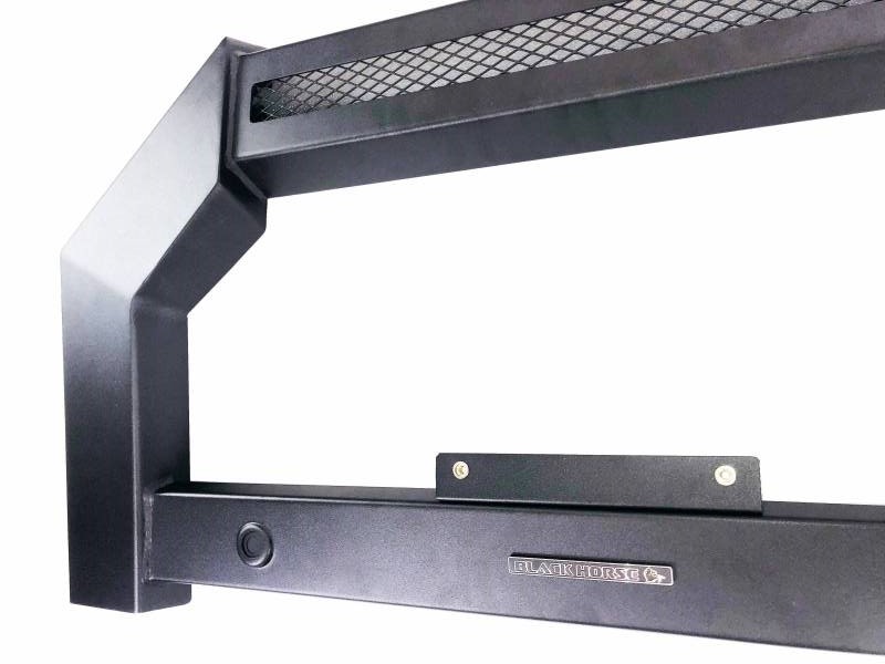 Black Horse Off Road Bull Bar, Armour, Flat Rugged Style, Powder Coated, Matte Black, Steel, Without Skid Plate, Without Light Bar – AB-NI25-NL