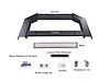 Black Horse Off Road Bull Bar, Armour, Flat Rugged Style, Powder Coated, Matte Black, Steel, Without Skid Plate, Without Light Bar – AB-NI25-NL
