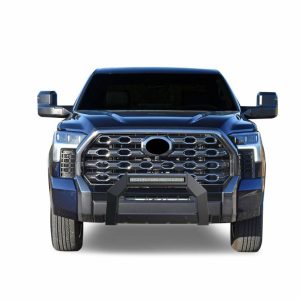 Black Horse Off Road Bull Bar, Armour, Flat Rugged Style, Powder Coated, Matte Black, Steel, Without Skid Plate – AB-TO22