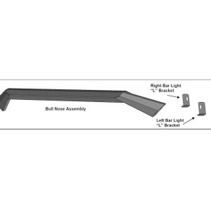Black Horse Off Road Bull Bar, Armour II, Without Skid Plate, Powder Coated, Steel – AFB-RA16-BN